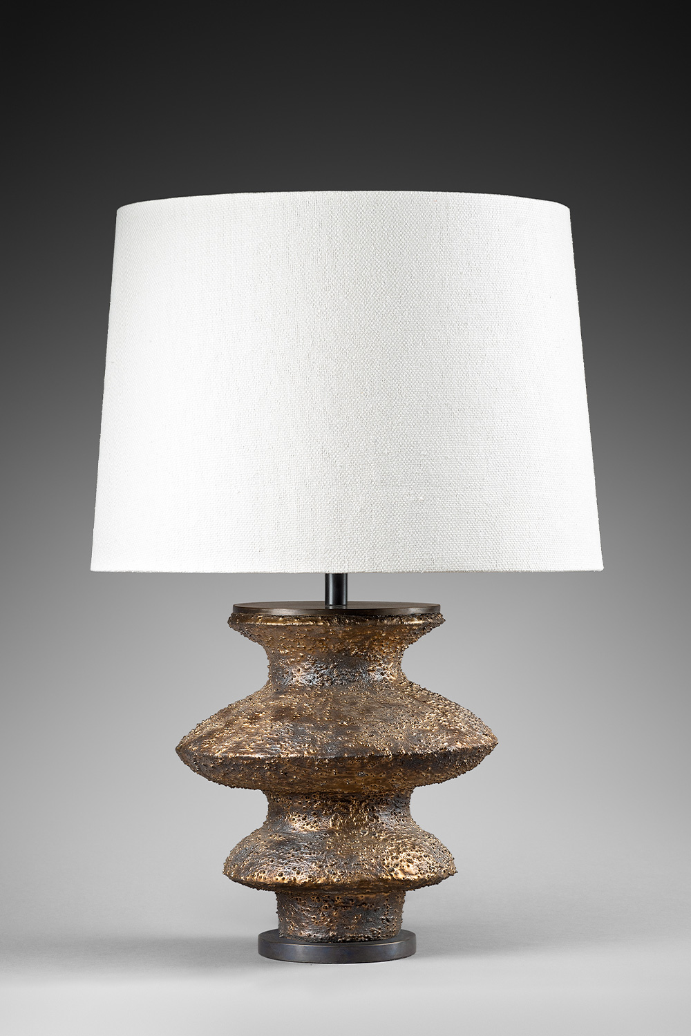 Bronze textured table lamp N°2