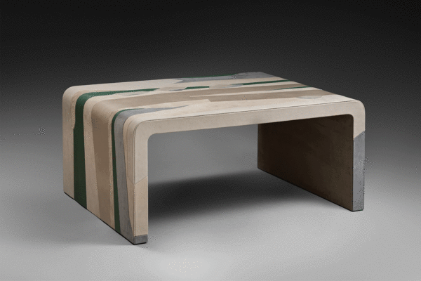 Table Waterfall cuir