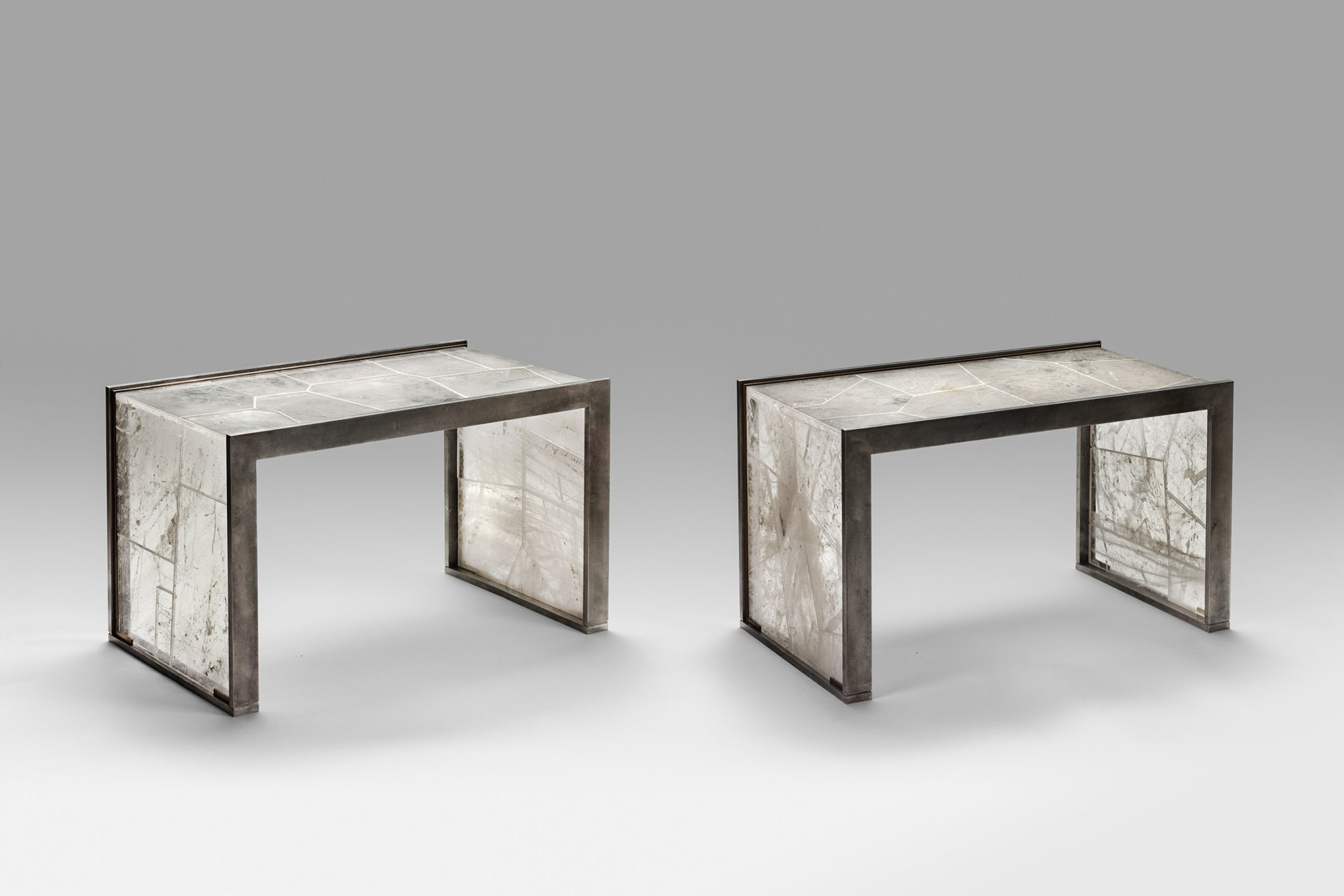 Waterfall quartz side table CHAHAN