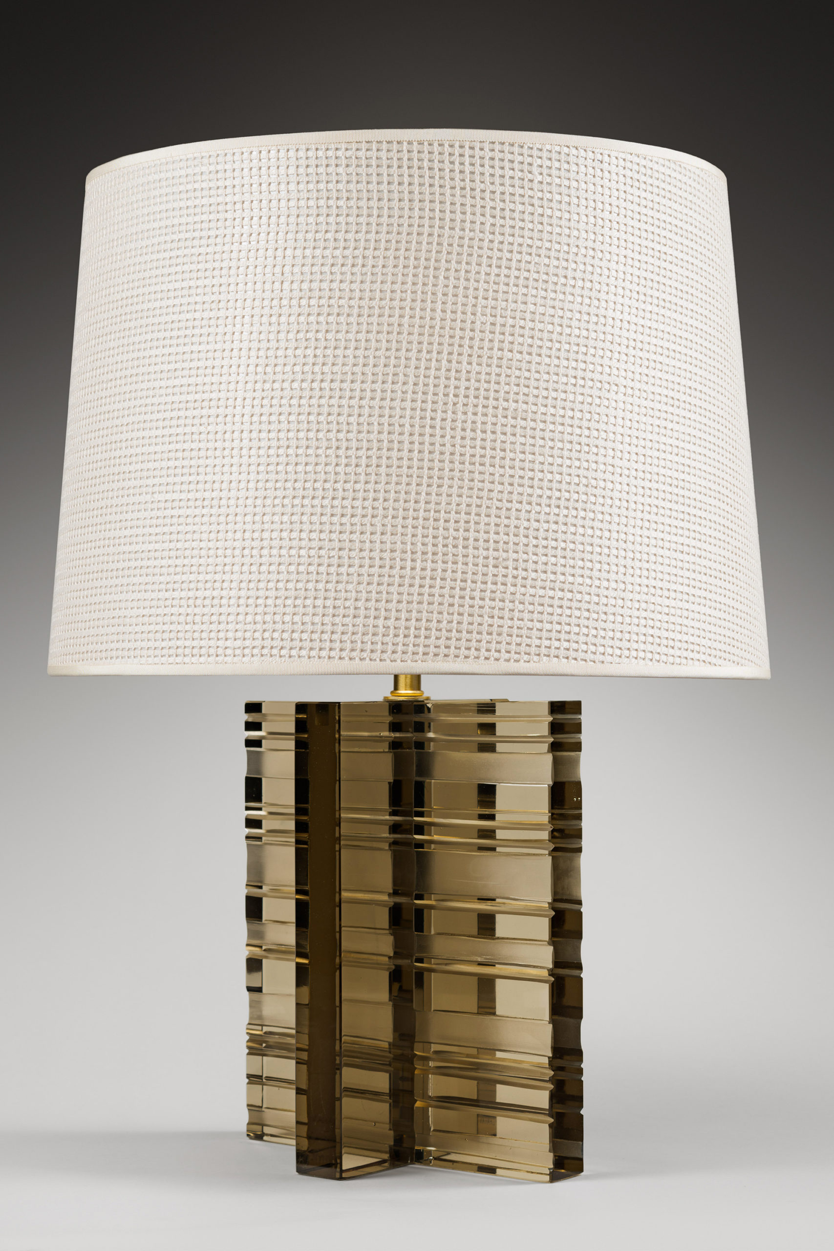 Champagne ribbed lamp