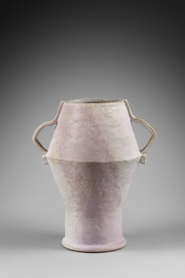 White and mauve Ceramic Sassy vase