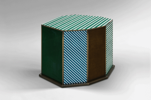 Turquoise Cube table