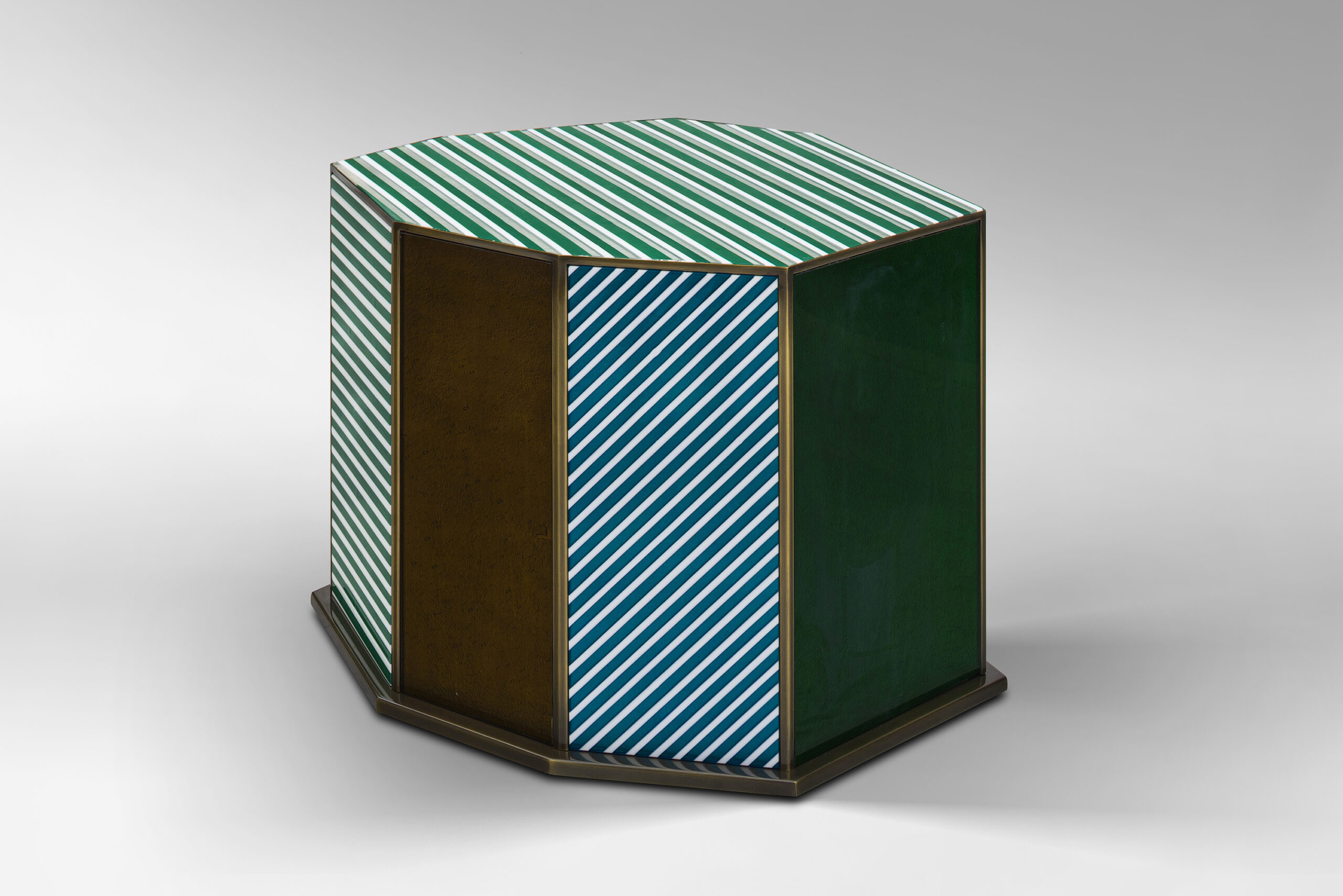 Turquoise Cube table