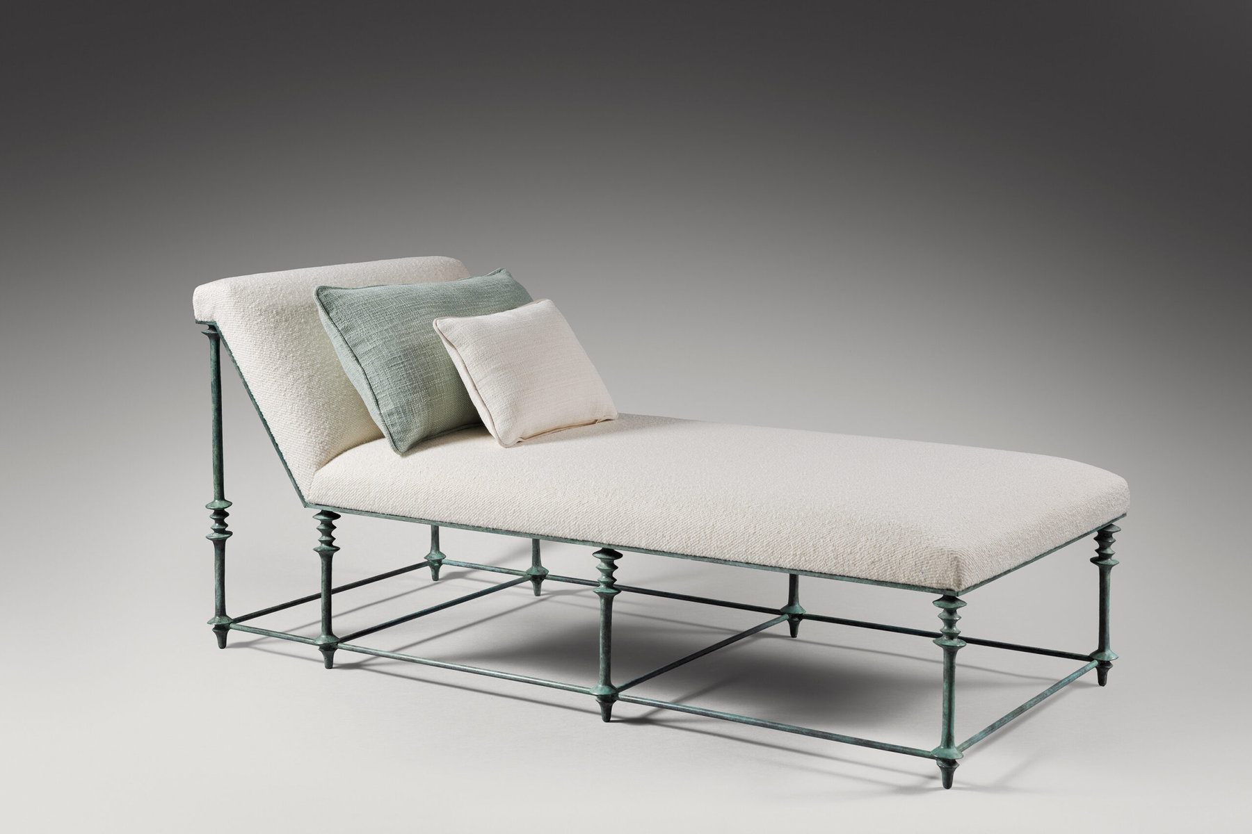Single Daybed in Bronze with oxidized finish
