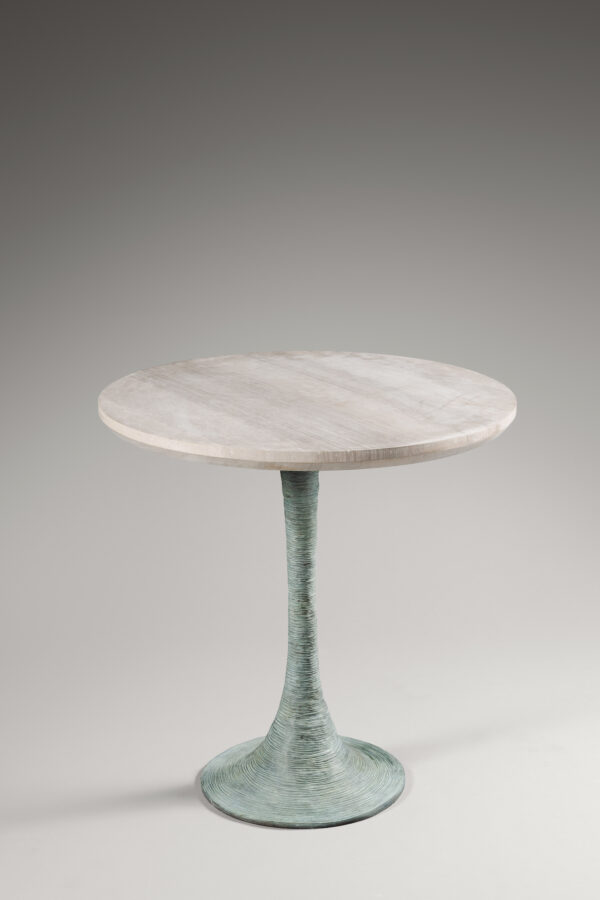 Oxidized Verdigris Tourbillon Gueridon