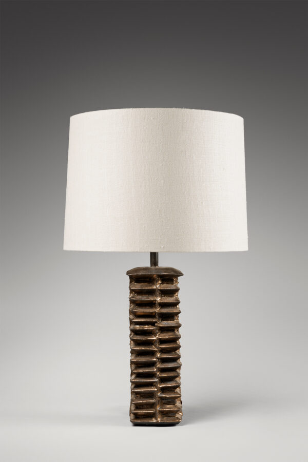 Lampe “Grid Pattern” en bronze