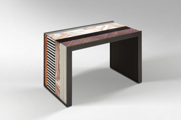 Amethyst Chevron “Canal Grande” side Table