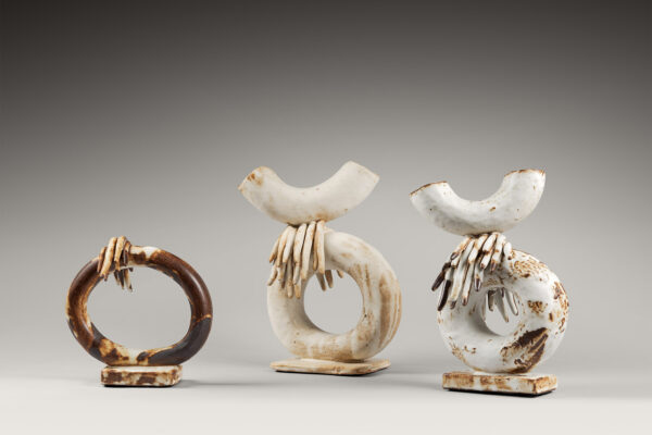 Set of 3 Ceramic sculptures