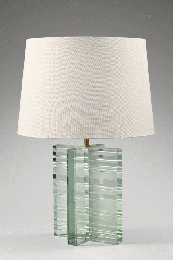 Transparent Ribbed Lamp