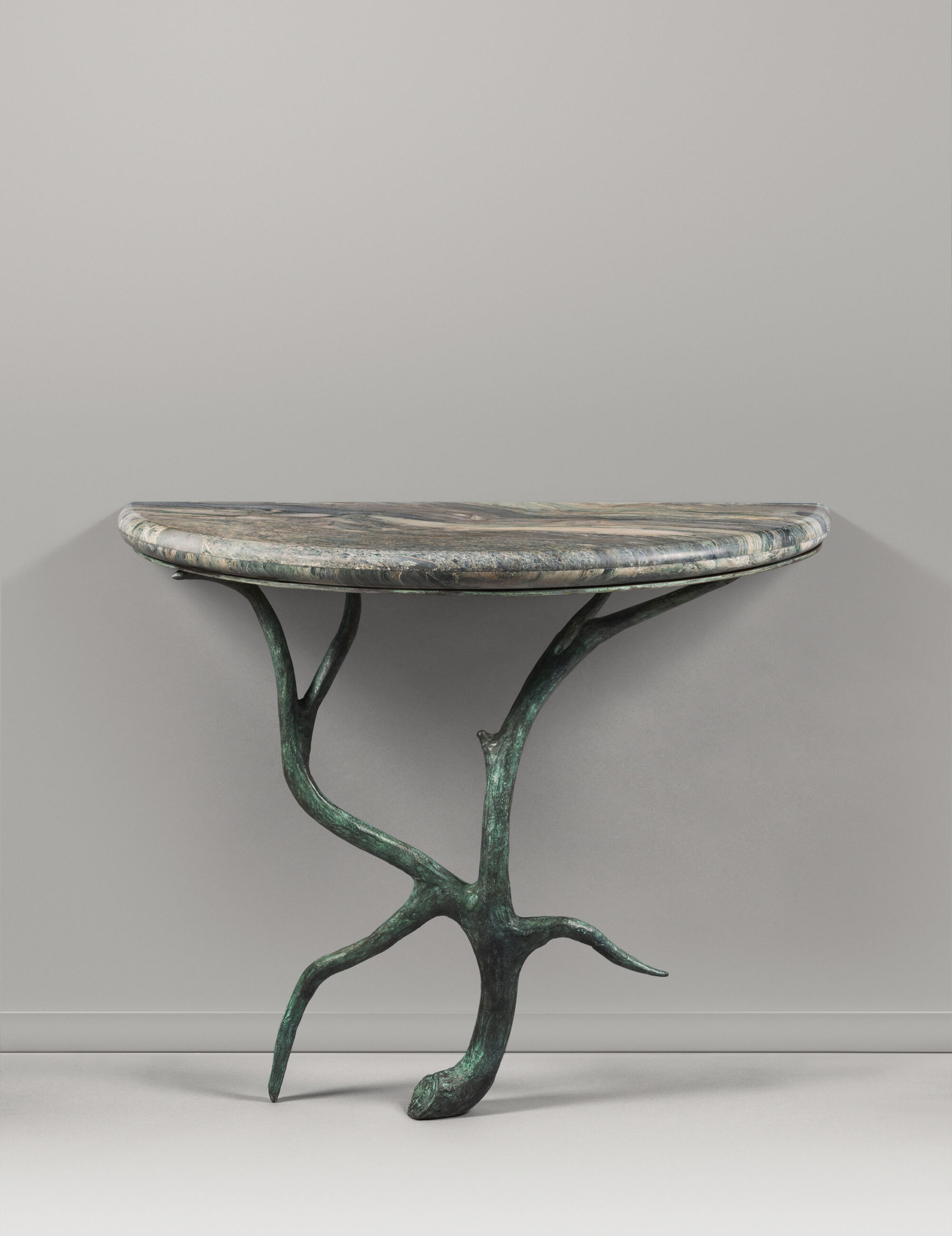 Oxidized branchage console