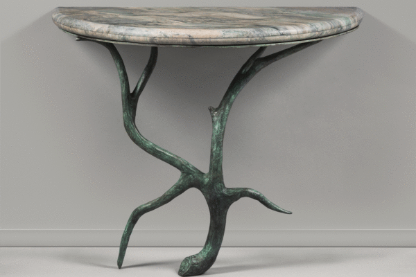 Oxidized branchage console