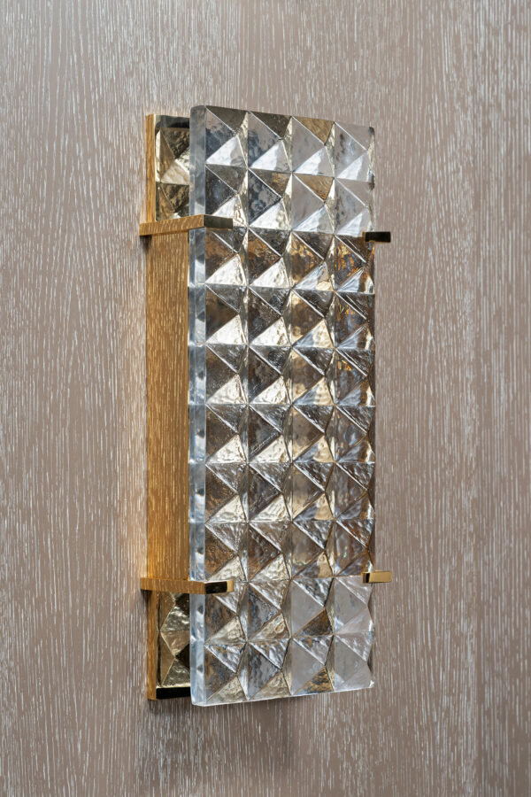 Brass Pyramid sconce
