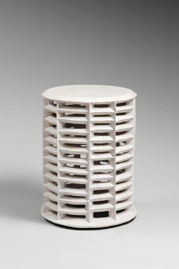 Tabouret Cage blanc